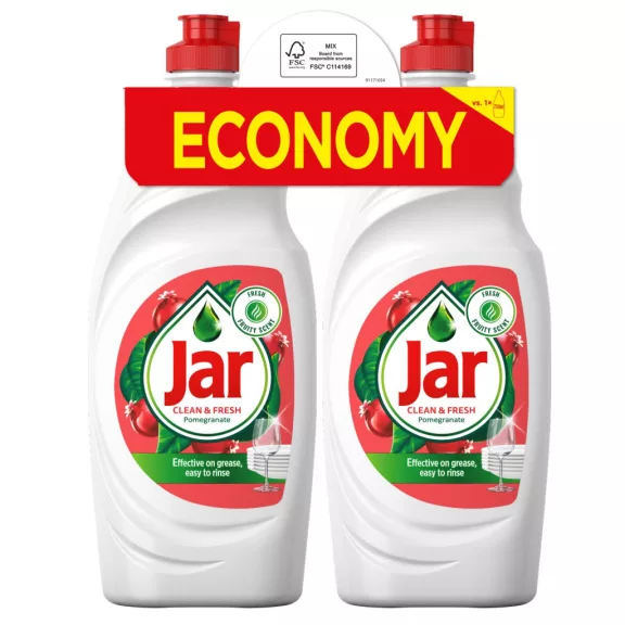 JAR Gránátalma folyékony mosogatószer DUO 2x900 ml JAR Gránátalma folyékony mosogatószer DUO 2x900 ml