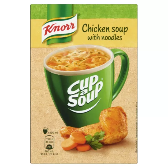 Knorr Cup a Soup bögrés instant instant tyúkhúsleves tésztával 12 g Knorr Cup a Soup bögrés instant instant tyúkhúsleves tésztával 12 g
