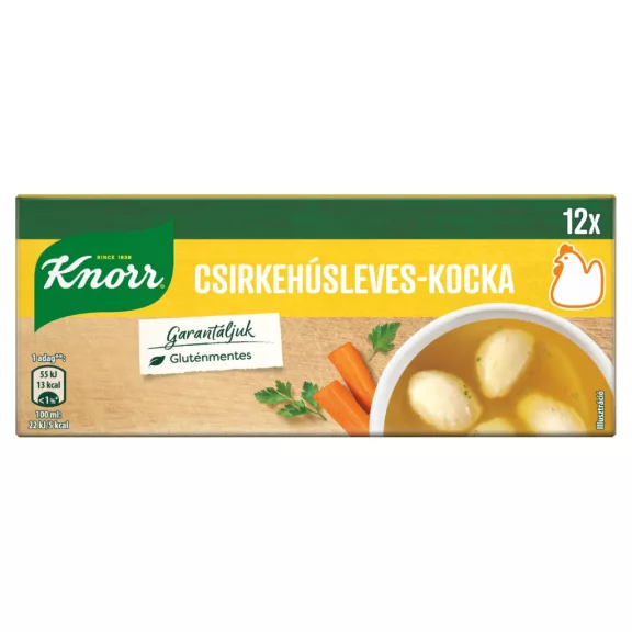 KNORR Csirkehúsleves-kocka 120 g KNORR Csirkehúsleves-kocka 120 g