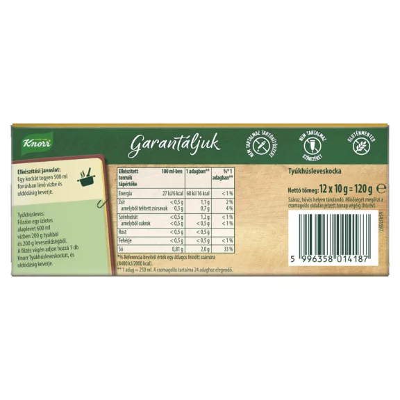 Knorr tyúkhúsleveskocka 12 x 10 g (120 g)