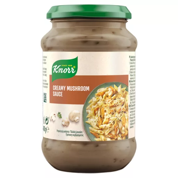 KNORR Tejszínes gombás üveges szósz 400 g KNORR Tejszínes gombás üveges szósz 400 g