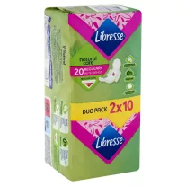   Libresse Regular+ Natural Care szárnyas egészségügyi betét 2 x 10 db