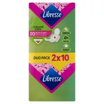   Libresse Regular+ Natural Care szárnyas egészségügyi betét 2 x 10 db