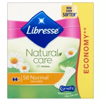   Libresse tisztasági betét 58 db Natural Care Normal  aloe vera és kamilla