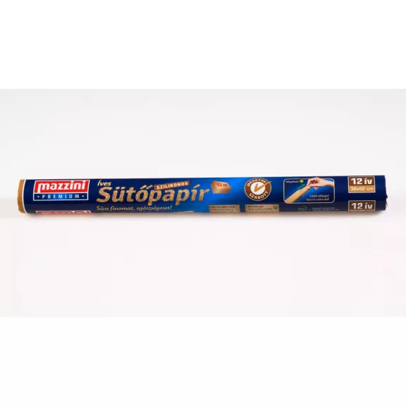 MAZZINI PREMIUM Sütőpapír íves szilikonos 12 ív MAZZINI PREMIUM Sütőpapír íves szilikonos 12 ív