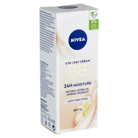 NIVEA BB 5 az 1-ben hidratáló bőrszépítő krém világos bőrre 50 ml NIVEA BB 5 az 1-ben hidratáló bőrszépítő krém világos bőrre 50 ml