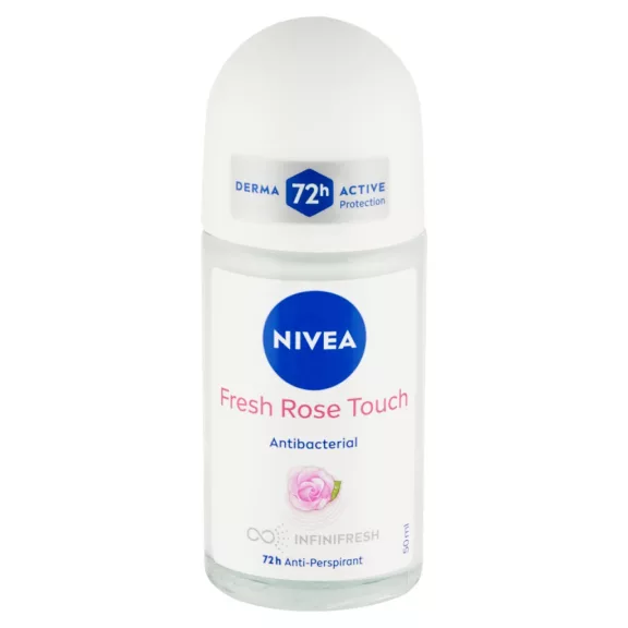 NIVEA Fresh Rose Touch Antibacterial izzadásgátló golyós dezodor 50 ml NIVEA Fresh Rose Touch Antibacterial izzadásgátló golyós dezodor 50 ml