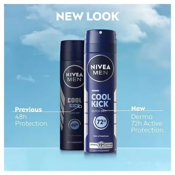 NIVEA MEN Cool Kick izzadásgátló deo spray 150 ml NIVEA MEN Cool Kick izzadásgátló deo spray 150 ml