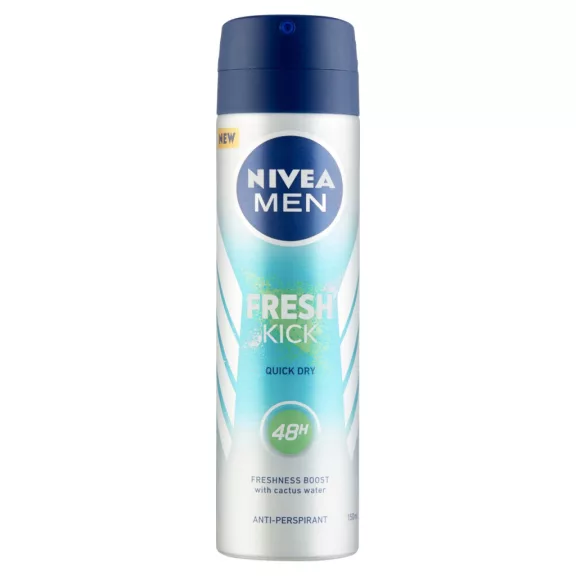 NIVEA MEN Fresh Kick izzadásgátló deo spray 150 ml NIVEA MEN Fresh Kick izzadásgátló deo spray 150 ml