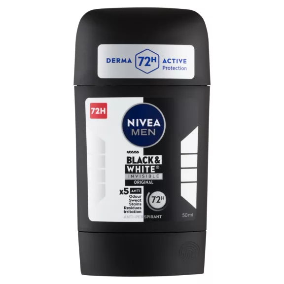 NIVEA MEN Black & White Invisible Original izzadásgátló deo stift 50 ml NIVEA MEN Black & White Invisible Original izzadásgátló deo stift 50 ml