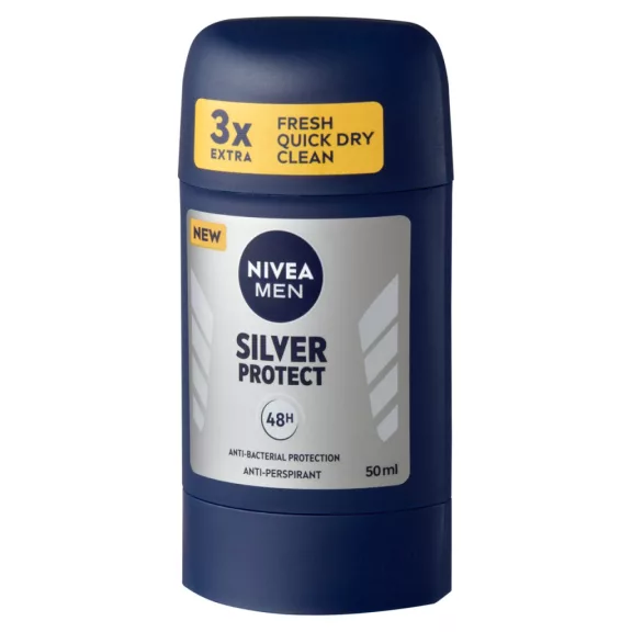 NIVEA MEN Silver Protect izzadásgátló deo stift 50 ml NIVEA MEN Silver Protect izzadásgátló deo stift 50 ml
