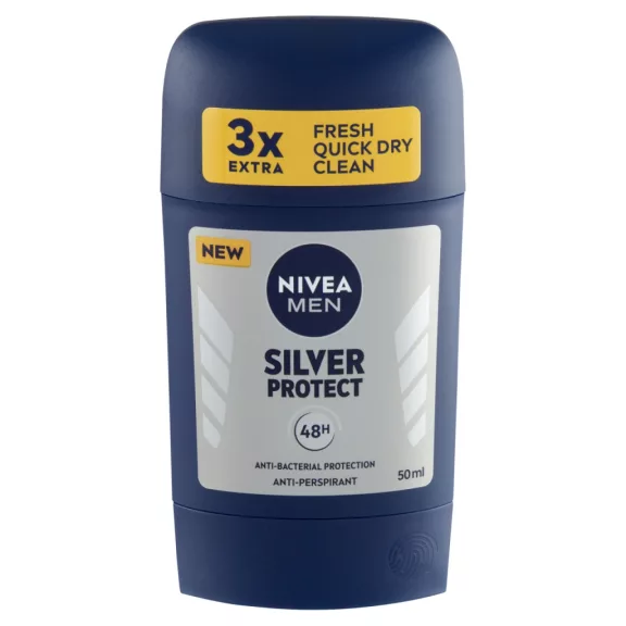 NIVEA MEN Silver Protect izzadásgátló deo stift 50 ml NIVEA MEN Silver Protect izzadásgátló deo stift 50 ml