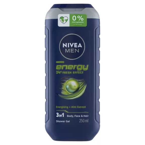 NIVEA MEN Energy 3 az 1-ben tusfürdő 250 ml NIVEA MEN Energy 3 az 1-ben tusfürdő 250 ml