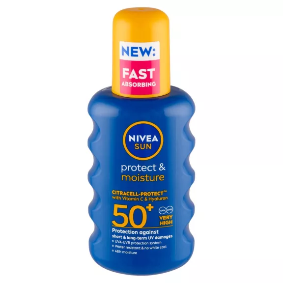 NIVEA SUN FF50+ Protect&Moisture Spray 200 ml NIVEA SUN FF50+ Protect&Moisture Spray 200 ml