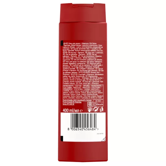 Old Spice Tiger Claw Tusfürdő 400 ml Old Spice Tiger Claw Tusfürdő 400 ml