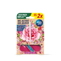 Ambi Pur aktív wc gél block 2x45 g rose & lily