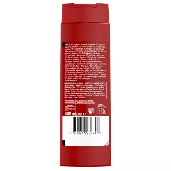 Old Spice Rockstar Tusfürdő 400 ml Old Spice Rockstar Tusfürdő 400 ml
