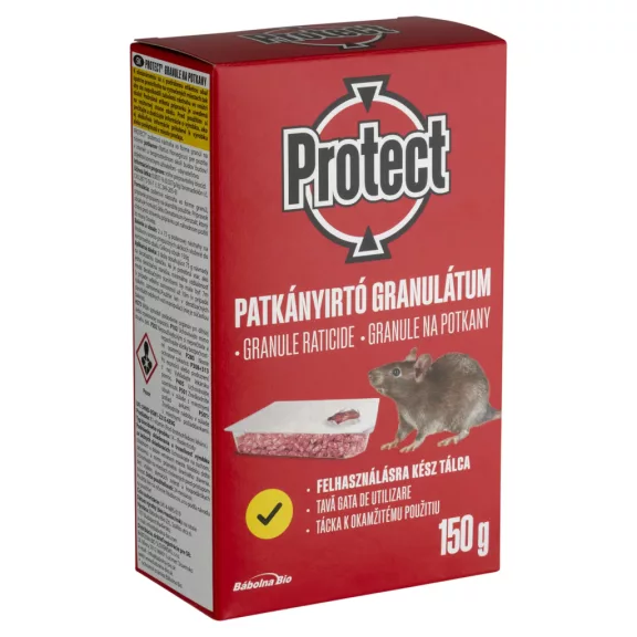 Protect rágcsálóirtó granulátum patkányok számára 2 x 75 g (150 g) Protect rágcsálóirtó granulátum patkányok számára 2 x 75 g (150 g)