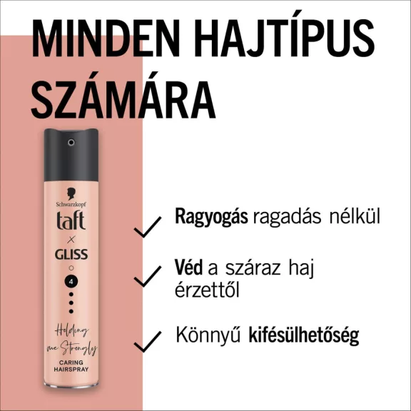 Taft X Gliss Holding me Strongly Ápoló hajlakk 250 ml Taft X Gliss Holding me Strongly Ápoló hajlakk 250 ml