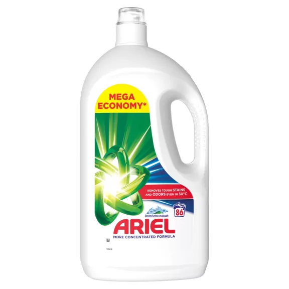 Ariel Mountain Spring folyékony mosószer 3,87 l 86 mosás Ariel Mountain Spring folyékony mosószer 3,87 l 86 mosás