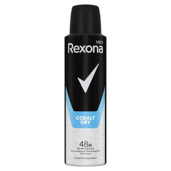 Rexona Men Cobalt Dry férfi izzadásgátló dezodor spray 150 ml Rexona Men Cobalt Dry férfi izzadásgátló dezodor spray 150 ml