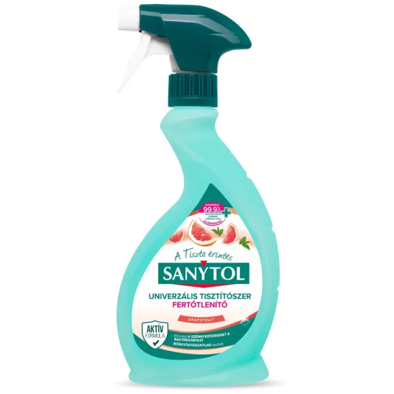 Sanytol Fertőtlenítő univerzális tisztítószer spray - Grapefruit 500 ml Sanytol Fertőtlenítő univerzális tisztítószer spray - Grapefruit 500 ml