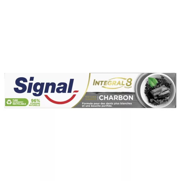 Signal Integral 8 Actions Nature Elements Charbon fogkrém 75 ml Aktív szén Signal Integral 8 Actions Nature Elements Charbon fogkrém 75 ml Aktív szén