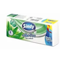 Sindy papírzsebkendő 3 rétegű 100 db Aloe Vera