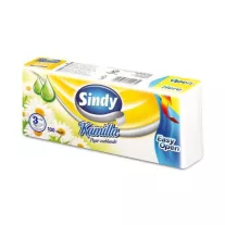 Sindy papírzsebkendő 3 rétegű 100 db Kamilla