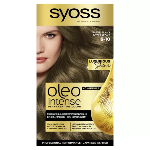 Syoss Oleo Intense tartós hajfesték 6-10 Sötétszőke Syoss Oleo Intense tartós hajfesték 6-10 Sötétszőke