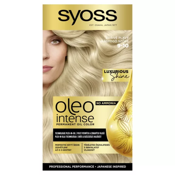 Syoss Oleo Intense tartós hajfesték 9-10 Ragyogó szőke Syoss Oleo Intense tartós hajfesték 9-10 Ragyogó szőke