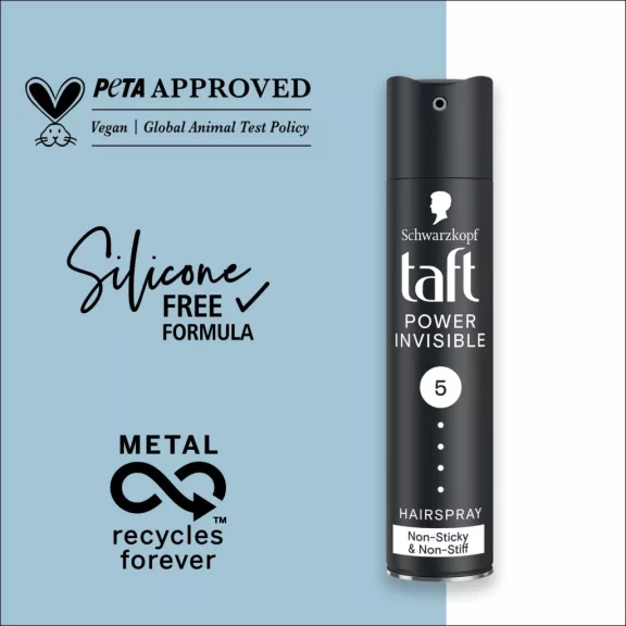 Taft Power Invisible 5 hajlakk minden hajtípusra 250 ml Taft Power Invisible 5 hajlakk minden hajtípusra 250 ml