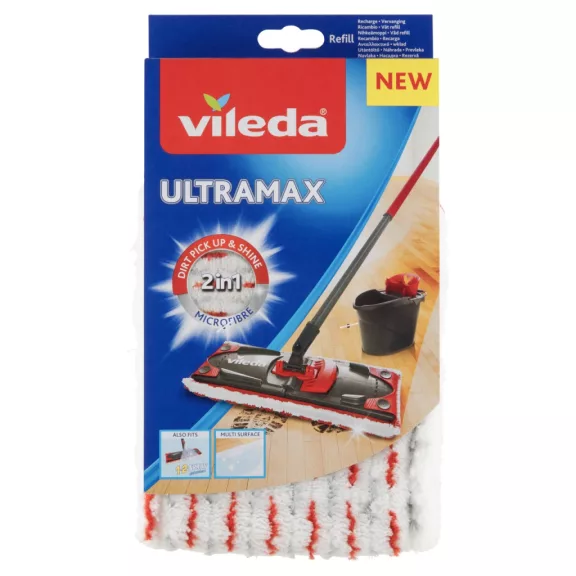Vileda Ultramax 2in1 mikroszálas lapos felmosó utántöltő felmosófej Vileda Ultramax 2in1 mikroszálas lapos felmosó utántöltő felmosófej