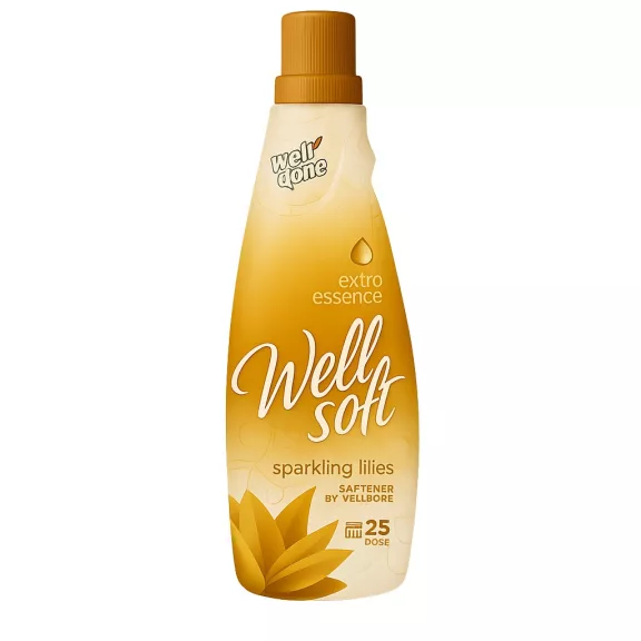 Well Done Well Soft Sparkling Lilies textilöblítő koncentrátum 1 l Well Done Well Soft Sparkling Lilies textilöblítő koncentrátum 1 l