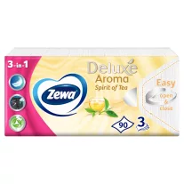   Zewa Deluxe Spirit of Tea illatosított papír zsebkendő 3 rétegű 90 db
