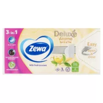   Zewa Deluxe Spirit of Tea illatosított papír zsebkendő 3 rétegű 90 db