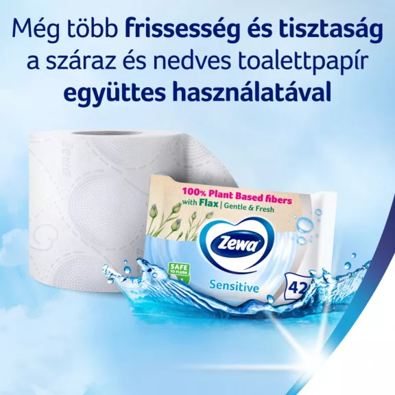 Zewa Deluxe Delicate Care toalettpapír 3 rétegű 16 tekercs Zewa Deluxe Delicate Care toalettpapír 3 rétegű 16 tekercs