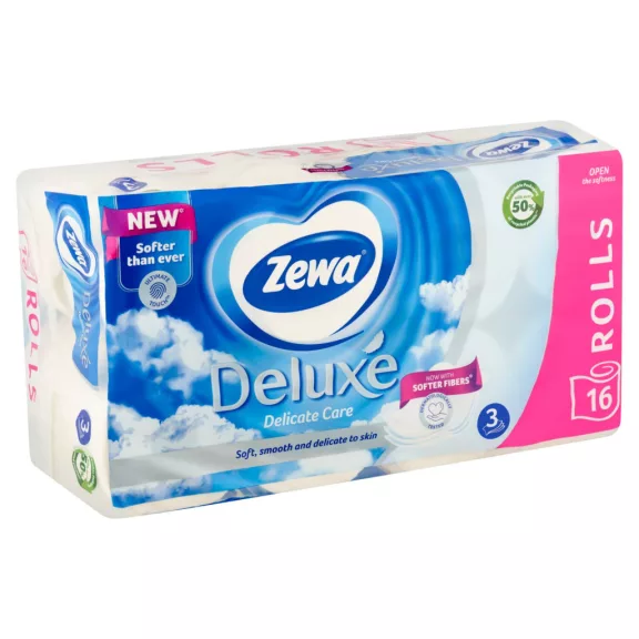 Zewa Deluxe Delicate Care toalettpapír 3 rétegű 16 tekercs Zewa Deluxe Delicate Care toalettpapír 3 rétegű 16 tekercs