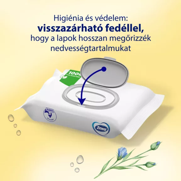 Zewa Almond Milk nedves toalettpapír Big Pack 80 db Zewa Almond Milk nedves toalettpapír Big Pack 80 db