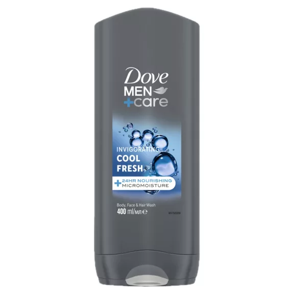 Dove Men+Care Invigorating Cool Fresh férfi tusfürdő testre, arcra, hajra 400 ml Dove Men+Care Invigorating Cool Fresh férfi tusfürdő testre, arcra, hajra 400 ml