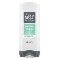 Dove Men+Care Sensitive férfi tusfürdő érzékeny bőrre, testre, arcra és hajra 400 ml