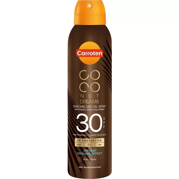 Carroten Coconut Dreams SPF30 száraz napolaj spray 150 ml Carroten Coconut Dreams SPF30 száraz napolaj spray 150 ml