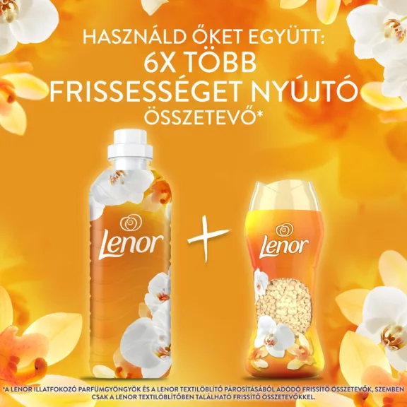 Lenor Perfume Therapy Gold Orchid and Vanilla textilöblítő DUO 2x1239 ml 118 mosás