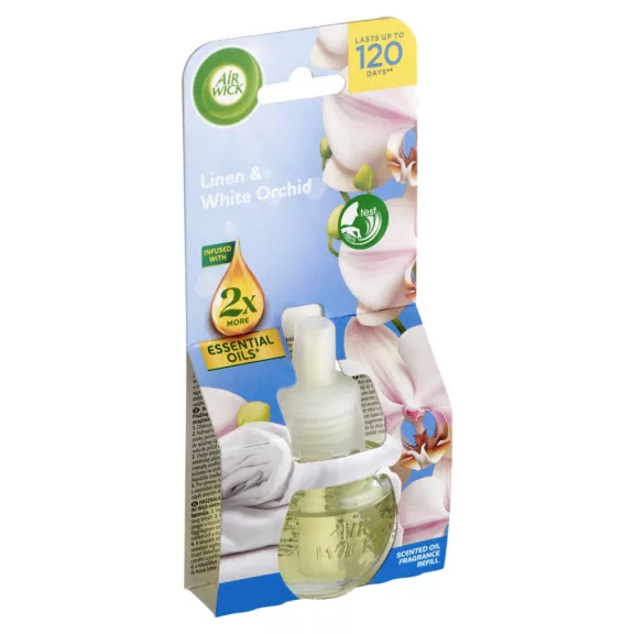 Air Wick Pamut és Fehér Orchidea elektromos utántöltő légfrissítő készülékhez 19 ml