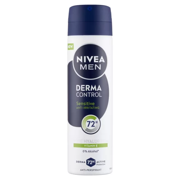 NIVEA MEN Derma Control Sensitive izzadásgátló Deo Spray 150 ml NIVEA MEN Derma Control Sensitive izzadásgátló Deo Spray 150 ml