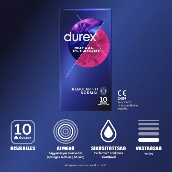 Durex Mutual Pleasure óvszer 10 db Durex Mutual Pleasure óvszer 10 db