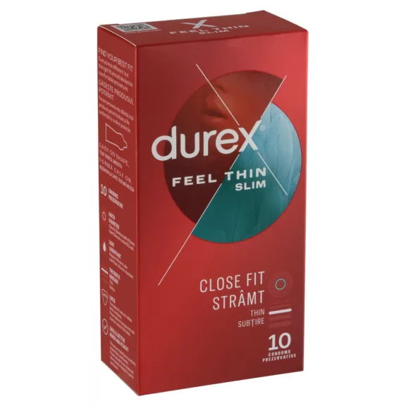 Durex Feel Thin Slim óvszer 10 db Durex Feel Thin Slim óvszer 10 db
