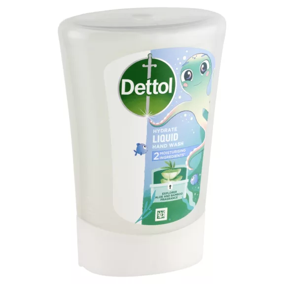 Dettol Kids Explorer Aloe Vera és Bambusz utántöltő folyékony szappan érintés nélküli készülékhez 250 ml