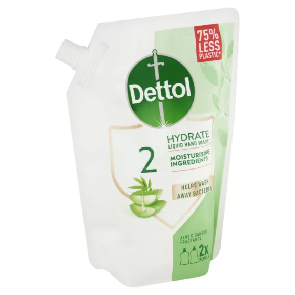 Dettol Aloe Vera és Bambusz folyékony szappan utántöltő 500 ml Dettol Aloe Vera és Bambusz folyékony szappan utántöltő 500 ml
