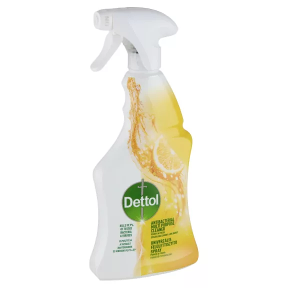 Dettol Power & Fresh Frissítő Citrom & Lime univerzális felülettisztító spray 500 ml Dettol Power & Fresh Frissítő Citrom & Lime univerzális felülettisztító spray 500 ml